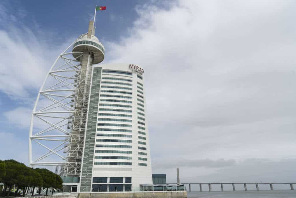 hotel Myriad i wieża Vasco da Gama