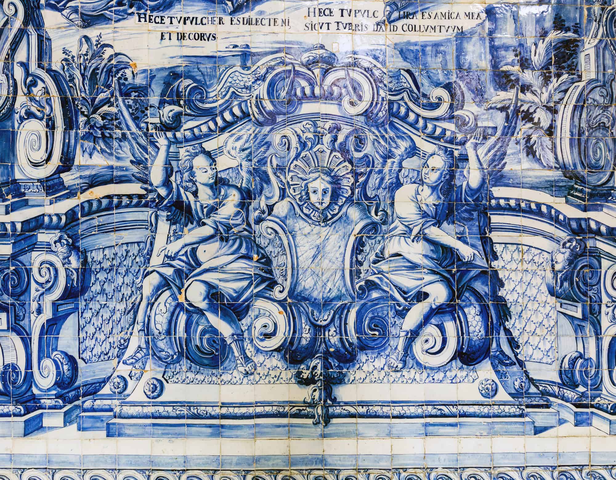 azulejos w katedrze Se w Porto