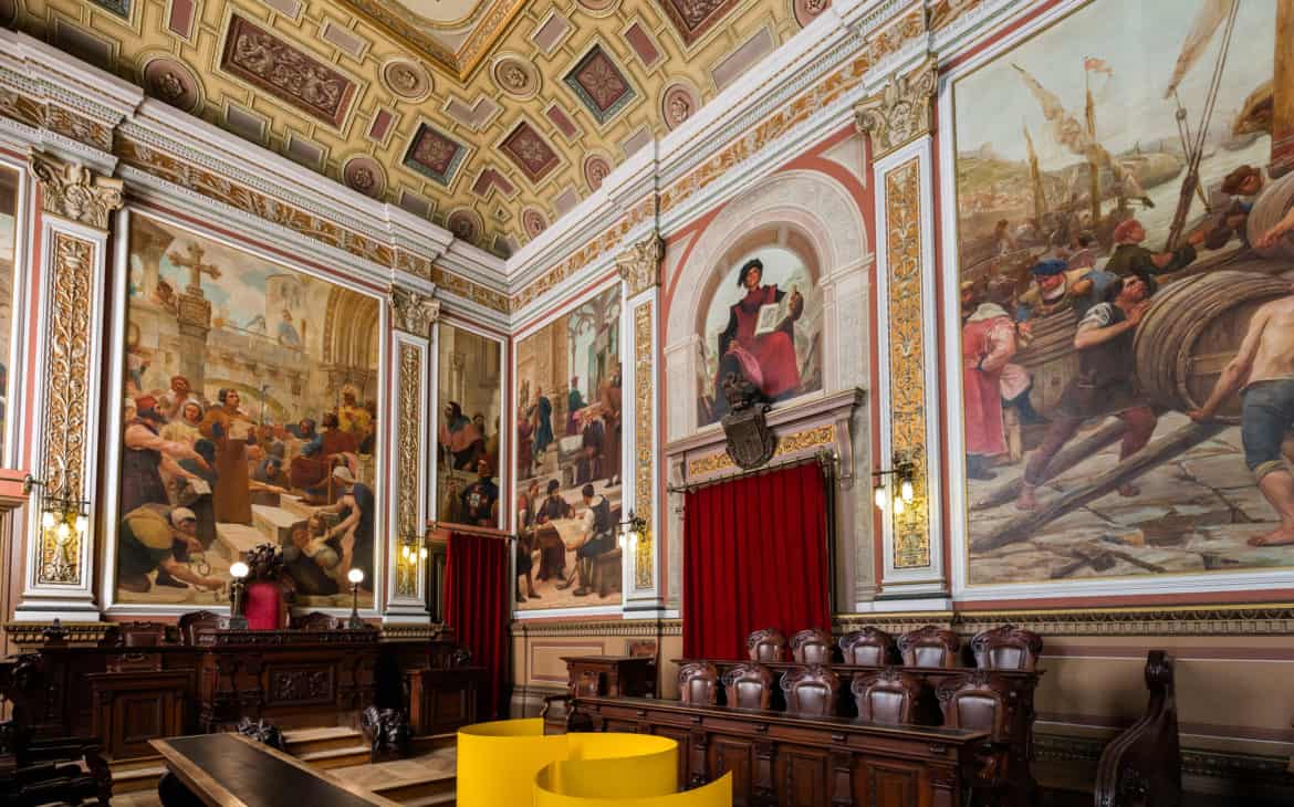 sala sądowa w pałacu Giełdy